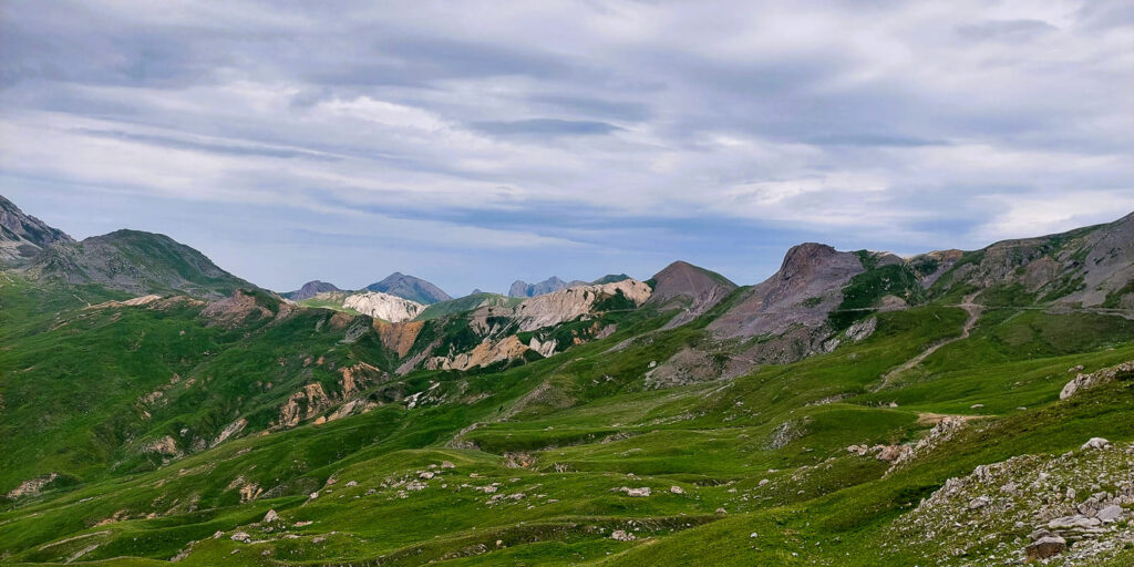 Début du plateau de la Gardetta en Italie