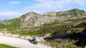 Via del sale à vélo lors du rallye Turin-Nice