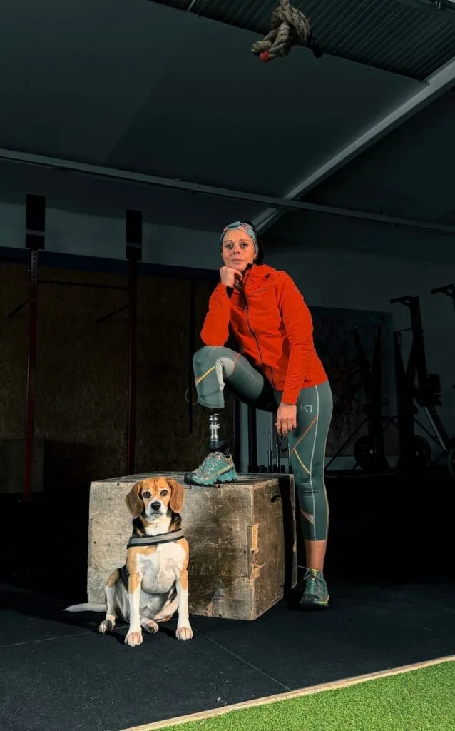 Aurore Bailleul et son chein