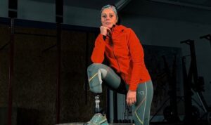 Aurore Bailleul et son chein