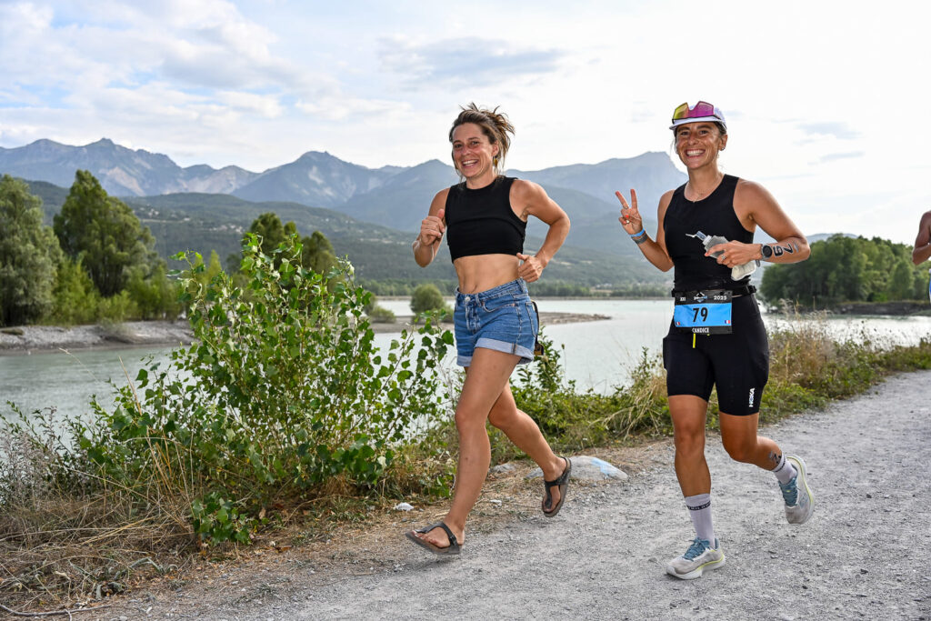 Parcours CAP de l'Embrunman, avec la grande soeur en birk