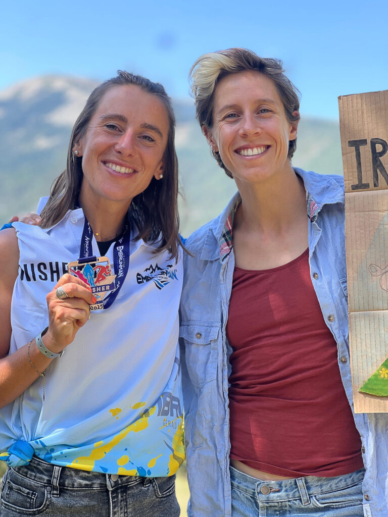 Photo de finisher avec ma coach Marion Legrand