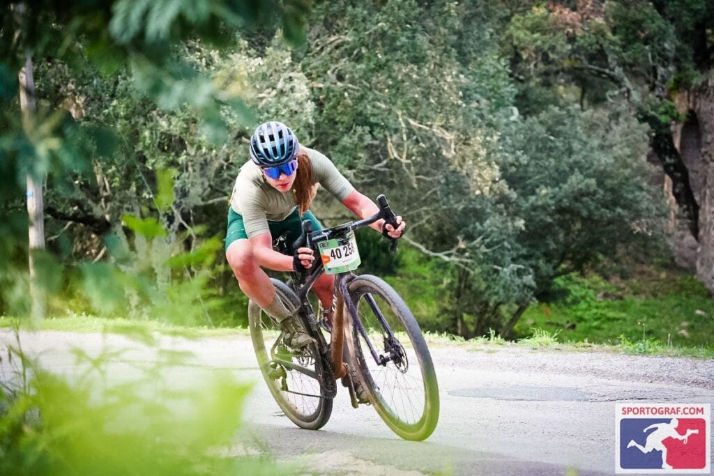 Nathalie Baillon sur la Roc d'Azur