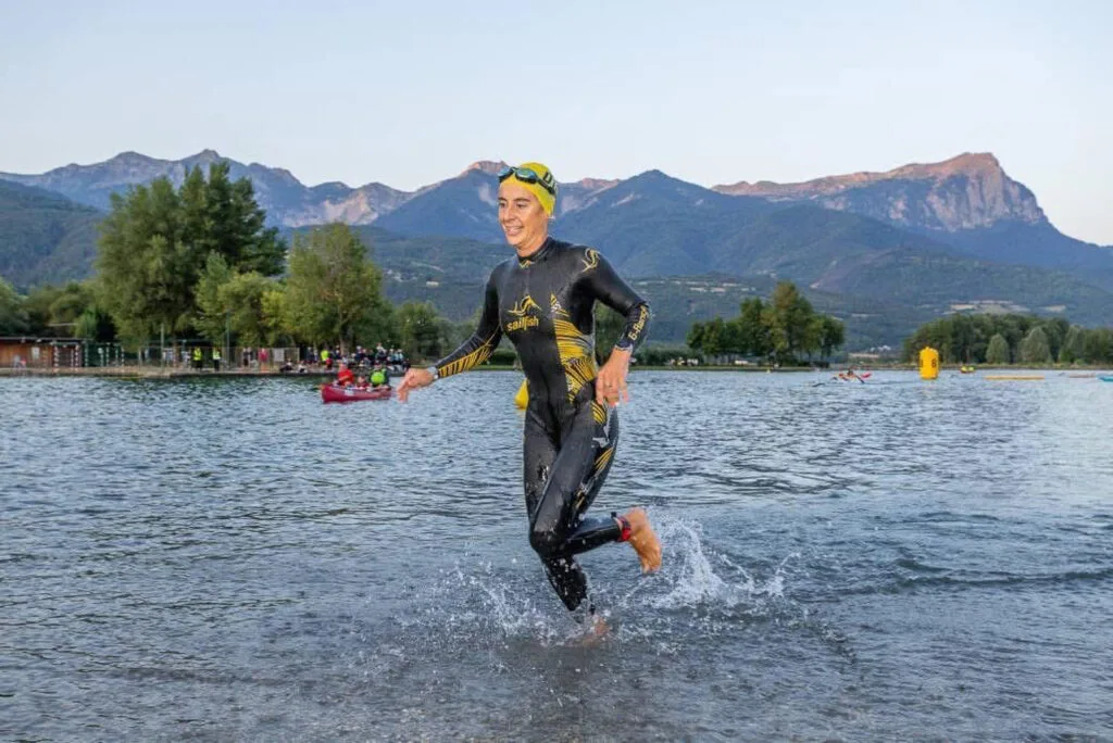 Sortie de la natation après 3.8km