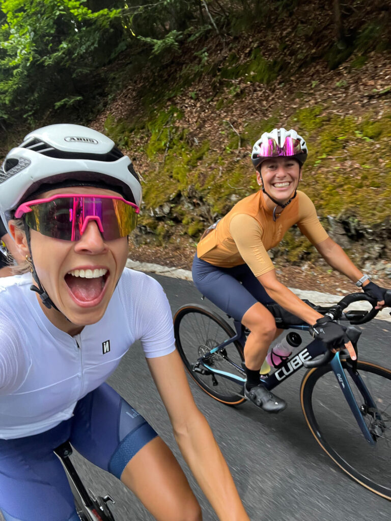 Surprise de ma coach pendant L'Etape du Tour