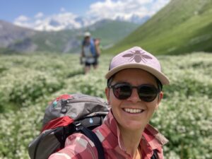 Camille Monjaret sur l'Hexatrek
