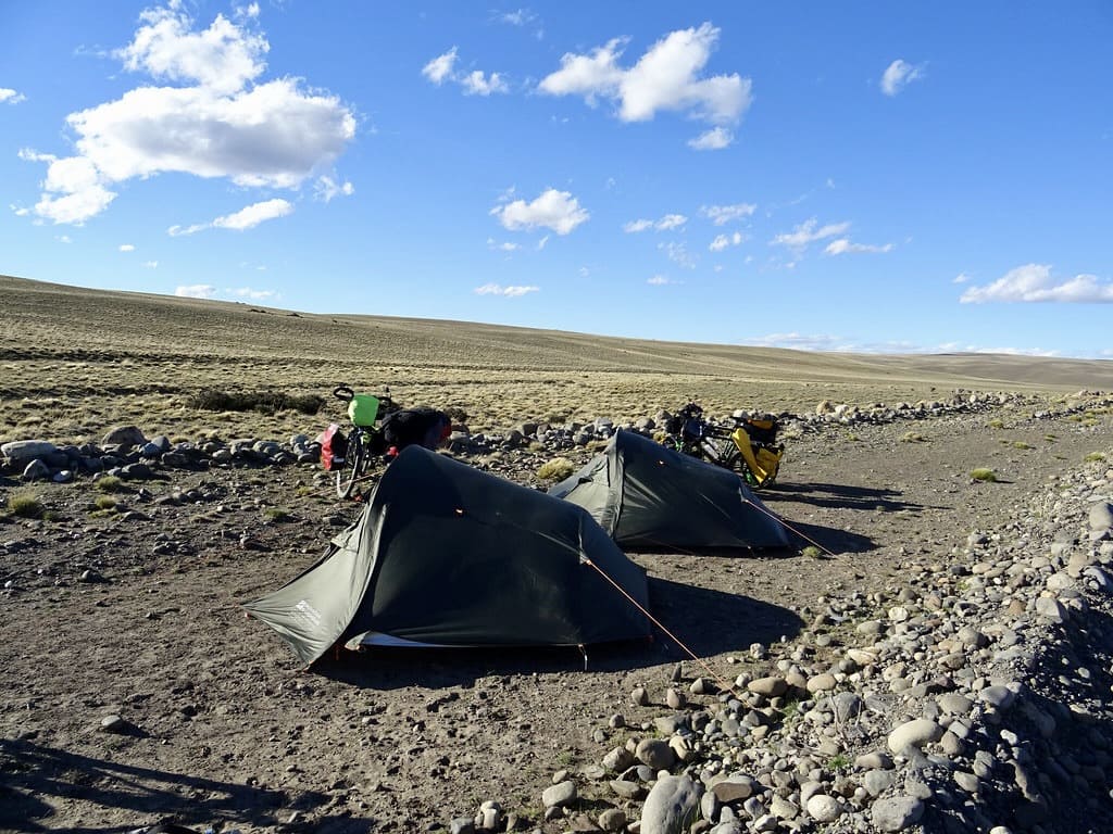 Tentes tunnel 3 personnes en Patagonie
